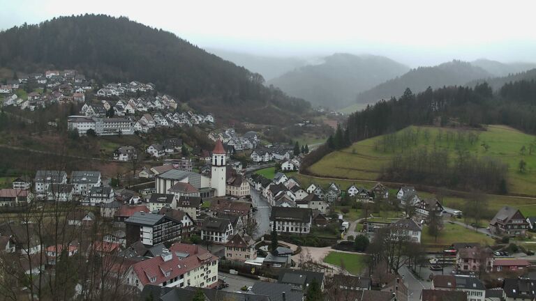 Dieses Bild zeigt eine Webcam-Aufnahme von Ottenhöfen, aufgenommen am Dienstag, den 24.02.2026 um 08:40 Uhr