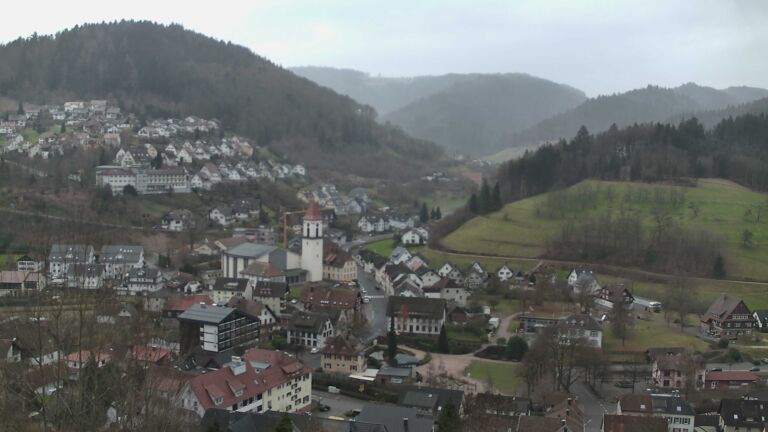 Dieses Bild zeigt eine Webcam-Aufnahme von Ottenhöfen, aufgenommen am Mittwoch, den 24.12.2025 um 12:40 Uhr