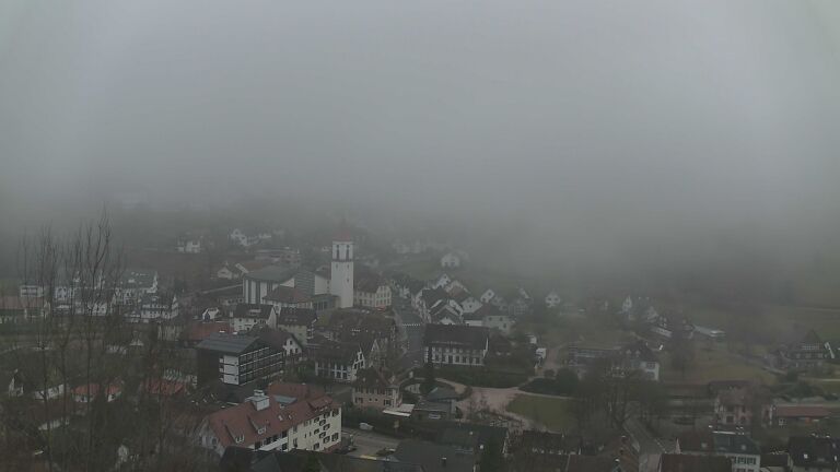 Dieses Bild zeigt eine Webcam-Aufnahme von Ottenhöfen, aufgenommen am Montag, den 02.02.2026 um 16:10 Uhr