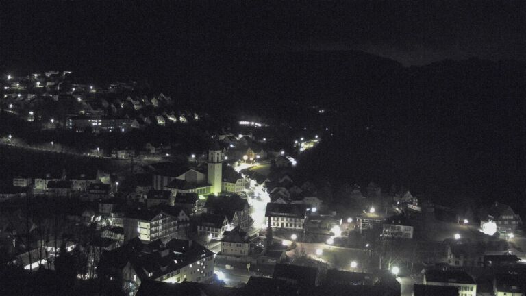 Dieses Bild zeigt eine Webcam-Aufnahme von Ottenhöfen, aufgenommen am Freitag, den 13.02.2026 um 05:00 Uhr