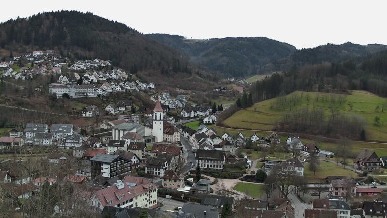 Dieses Bild zeigt eine Webcam-Aufnahme von Ottenhöfen, aufgenommen am Mittwoch, den 18.02.2026 um 11:10 Uhr