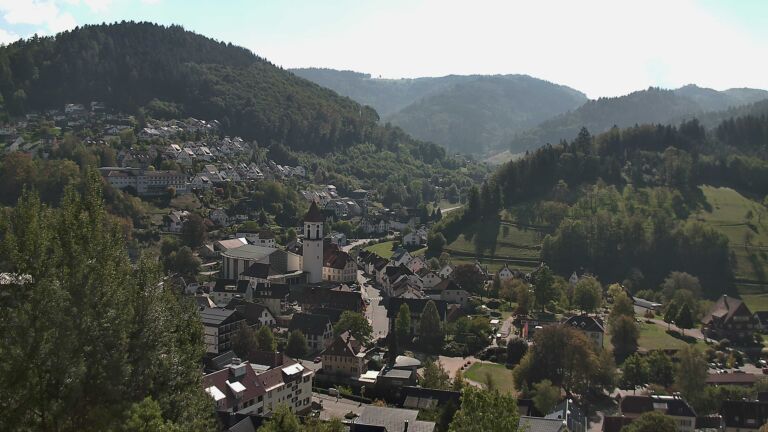 Dieses Bild zeigt eine Webcam-Aufnahme von Ottenhöfen, aufgenommen am Montag, den 05.10.2026 um 12:50 Uhr