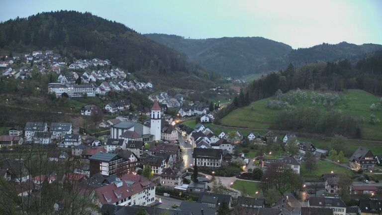 Dieses Bild zeigt eine Webcam-Aufnahme von Ottenhöfen, aufgenommen am Samstag, den 11.04.2026 um 20:20 Uhr