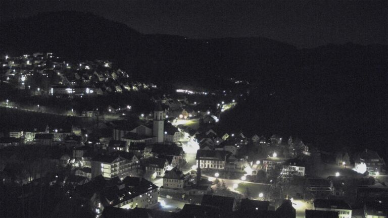 Dieses Bild zeigt eine Webcam-Aufnahme von Ottenhöfen, aufgenommen am Donnerstag, den 09.04.2026 um 23:00 Uhr