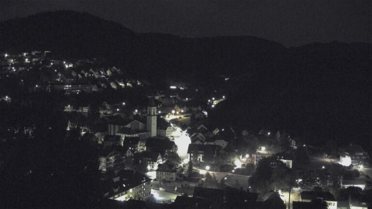 Dieses Bild zeigt eine Webcam-Aufnahme von Ottenhöfen, aufgenommen am Dienstag, den 04.08.2026 um 00:30 Uhr
