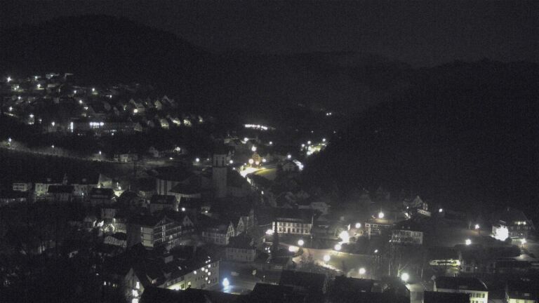 Dieses Bild zeigt eine Webcam-Aufnahme von Ottenhöfen, aufgenommen am Mittwoch, den 28.01.2026 um 01:30 Uhr