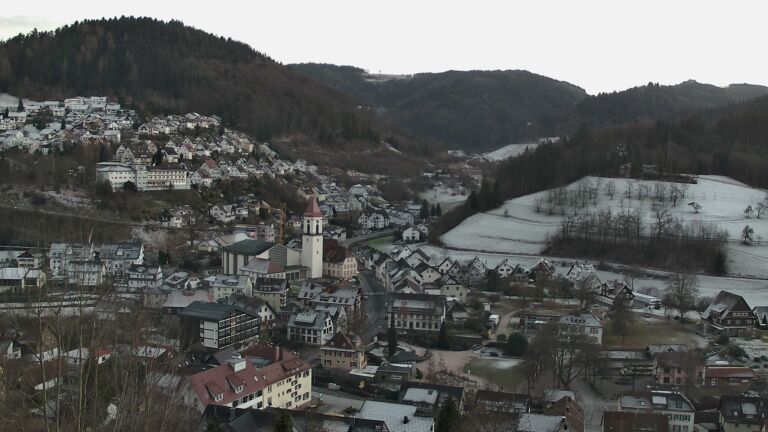 Dieses Bild zeigt eine Webcam-Aufnahme von Ottenhöfen, aufgenommen am Mittwoch, den 31.12.2025 um 16:40 Uhr