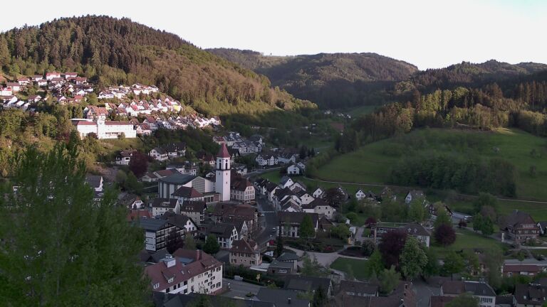 Dieses Bild zeigt eine Webcam-Aufnahme von Ottenhöfen, aufgenommen am Mittwoch, den 29.04.2026 um 19:50 Uhr