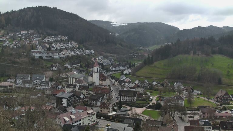 Dieses Bild zeigt eine Webcam-Aufnahme von Ottenhöfen, aufgenommen am Freitag, den 27.03.2026 um 12:20 Uhr