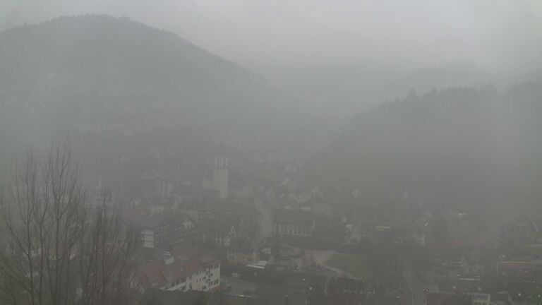 Dieses Bild zeigt eine Webcam-Aufnahme von Ottenhöfen, aufgenommen am Montag, den 26.01.2026 um 08:40 Uhr