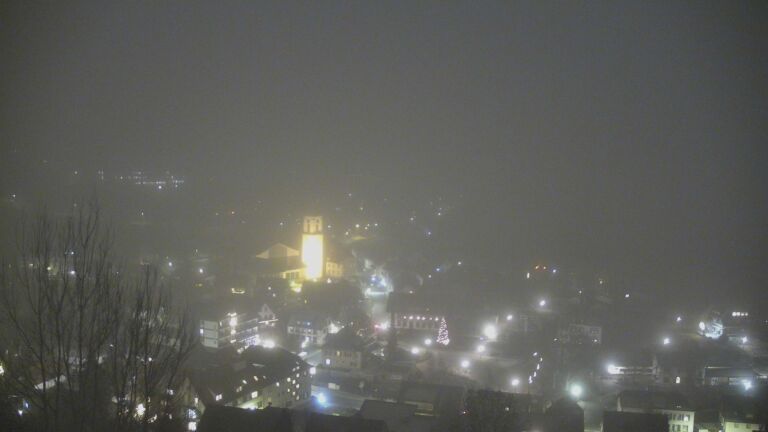 Dieses Bild zeigt eine Webcam-Aufnahme von Ottenhöfen, aufgenommen am Montag, den 29.12.2025 um 19:10 Uhr