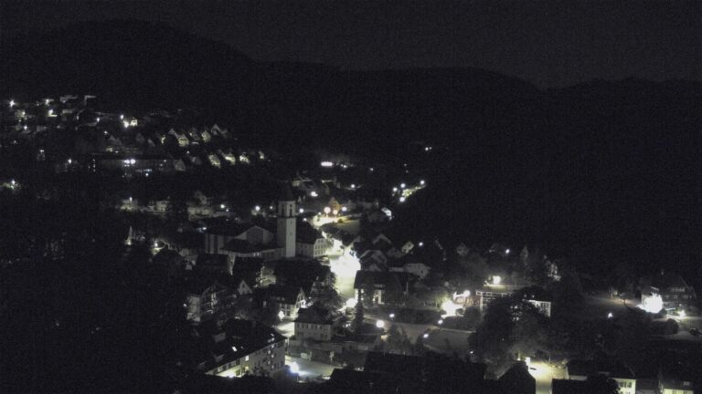 Dieses Bild zeigt eine Webcam-Aufnahme von Ottenhöfen, aufgenommen am Mittwoch, den 23.09.2026 um 03:00 Uhr
