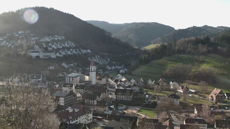 Dieses Bild zeigt eine Webcam-Aufnahme von Ottenhöfen, aufgenommen am Donnerstag, den 05.03.2026 um 08:50 Uhr