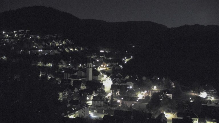Dieses Bild zeigt eine Webcam-Aufnahme von Ottenhöfen, aufgenommen am Mittwoch, den 23.09.2026 um 00:30 Uhr