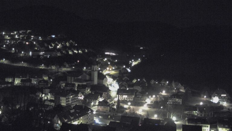 Dieses Bild zeigt eine Webcam-Aufnahme von Ottenhöfen, aufgenommen am Samstag, den 27.12.2025 um 01:30 Uhr