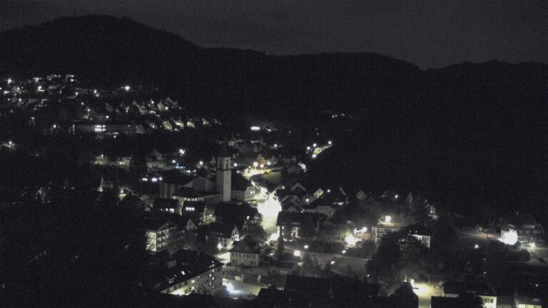 Dieses Bild zeigt eine Webcam-Aufnahme von Ottenhöfen, aufgenommen am Dienstag, den 01.09.2026 um 23:00 Uhr