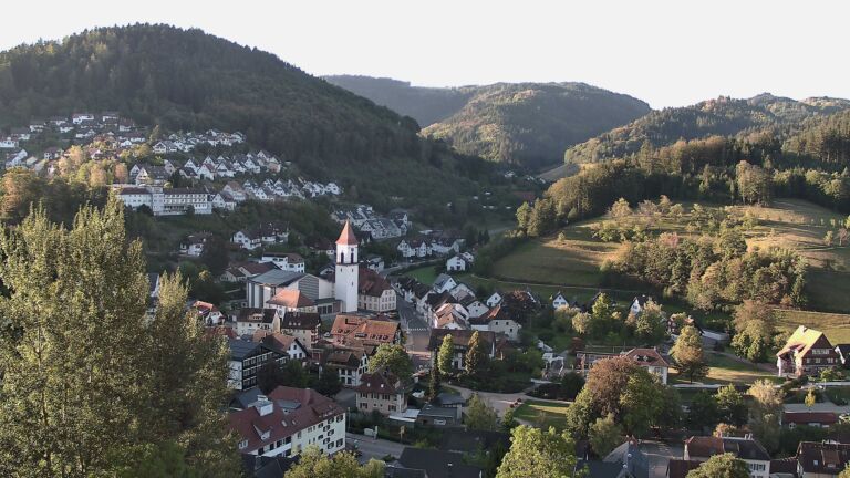 Dieses Bild zeigt eine Webcam-Aufnahme von Ottenhöfen, aufgenommen am Sonntag, den 06.09.2026 um 08:00 Uhr