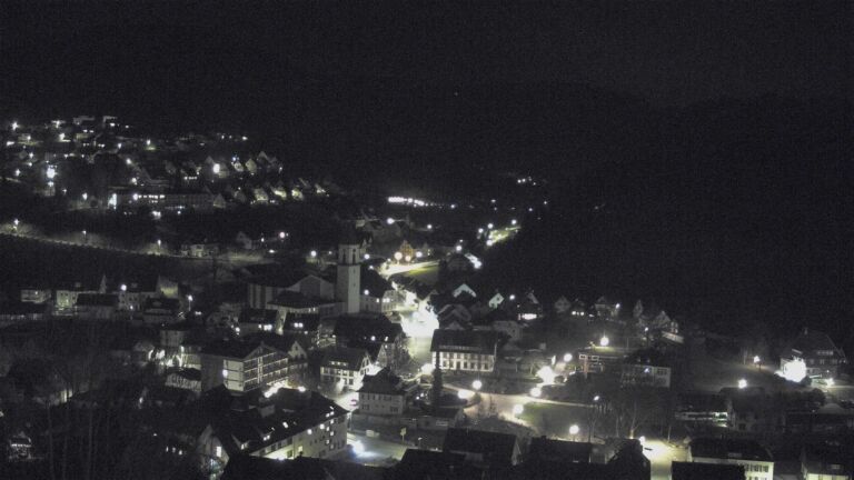 Dieses Bild zeigt eine Webcam-Aufnahme von Ottenhöfen, aufgenommen am Samstag, den 21.03.2026 um 23:00 Uhr