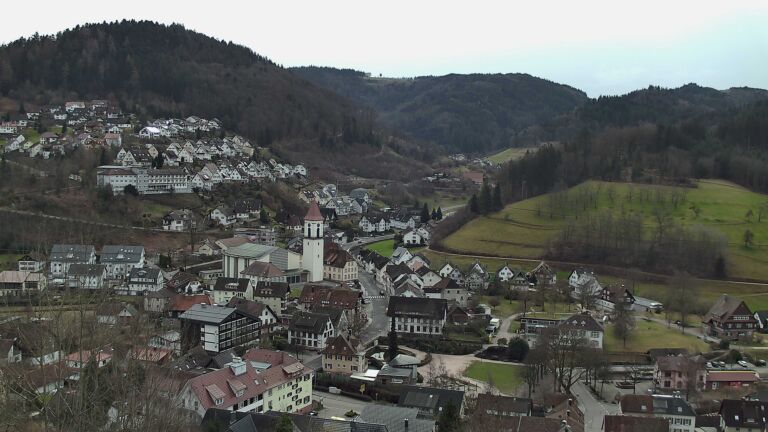 Dieses Bild zeigt eine Webcam-Aufnahme von Ottenhöfen, aufgenommen am Mittwoch, den 18.02.2026 um 11:40 Uhr