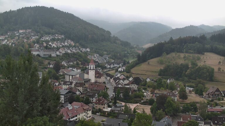 Dieses Bild zeigt eine Webcam-Aufnahme von Ottenhöfen, aufgenommen am Montag, den 17.08.2026 um 11:20 Uhr