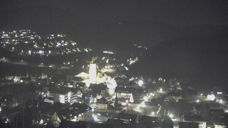 Dieses Bild zeigt eine Webcam-Aufnahme von Ottenhöfen, aufgenommen am Freitag, den 26.12.2025 um 21:30 Uhr