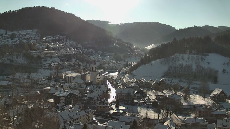 Dieses Bild zeigt eine Webcam-Aufnahme von Ottenhöfen, aufgenommen am Mittwoch, den 07.01.2026 um 11:10 Uhr