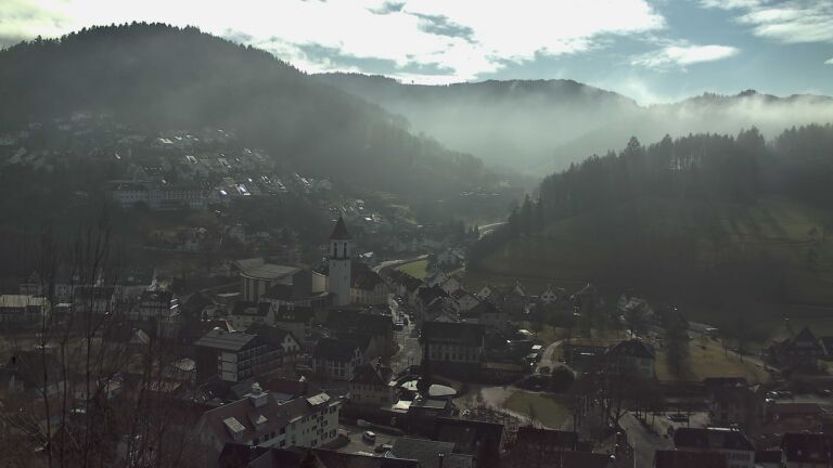 Dieses Bild zeigt eine Webcam-Aufnahme von Ottenhöfen, aufgenommen am Donnerstag, den 05.02.2026 um 12:00 Uhr