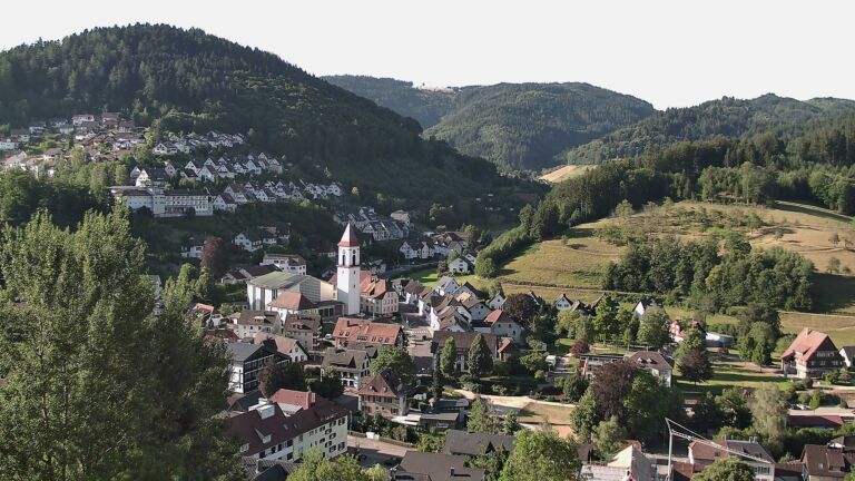 Dieses Bild zeigt eine Webcam-Aufnahme von Ottenhöfen, aufgenommen am Samstag, den 11.07.2026 um 08:10 Uhr