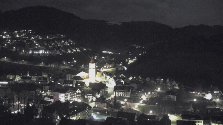 Dieses Bild zeigt eine Webcam-Aufnahme von Ottenhöfen, aufgenommen am Donnerstag, den 26.03.2026 um 20:50 Uhr