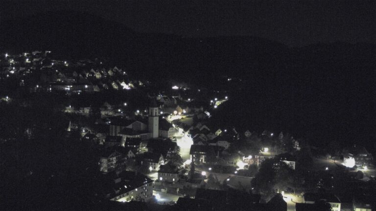 Dieses Bild zeigt eine Webcam-Aufnahme von Ottenhöfen, aufgenommen am Samstag, den 19.09.2026 um 00:00 Uhr