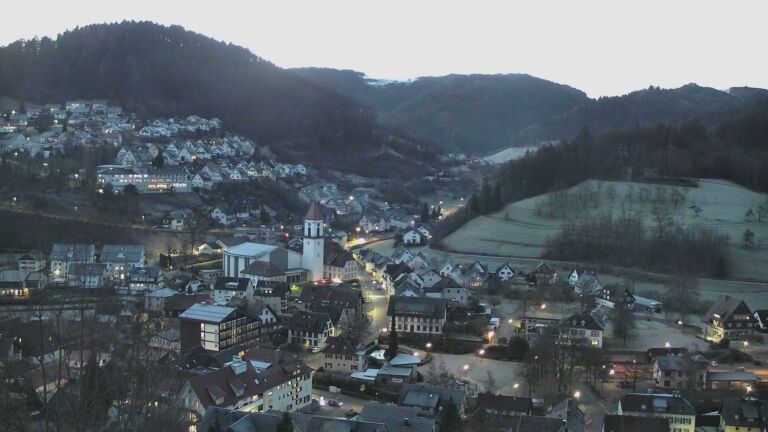 Dieses Bild zeigt eine Webcam-Aufnahme von Ottenhöfen, aufgenommen am Freitag, den 30.01.2026 um 07:30 Uhr