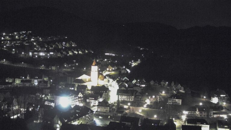 Dieses Bild zeigt eine Webcam-Aufnahme von Ottenhöfen, aufgenommen am Samstag, den 21.02.2026 um 20:40 Uhr