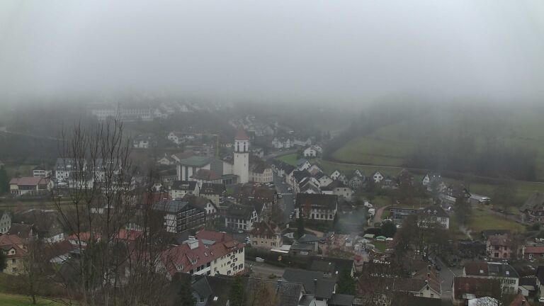 Dieses Bild zeigt eine Webcam-Aufnahme von Ottenhöfen, aufgenommen am Sonntag, den 14.12.2025 um 11:10 Uhr