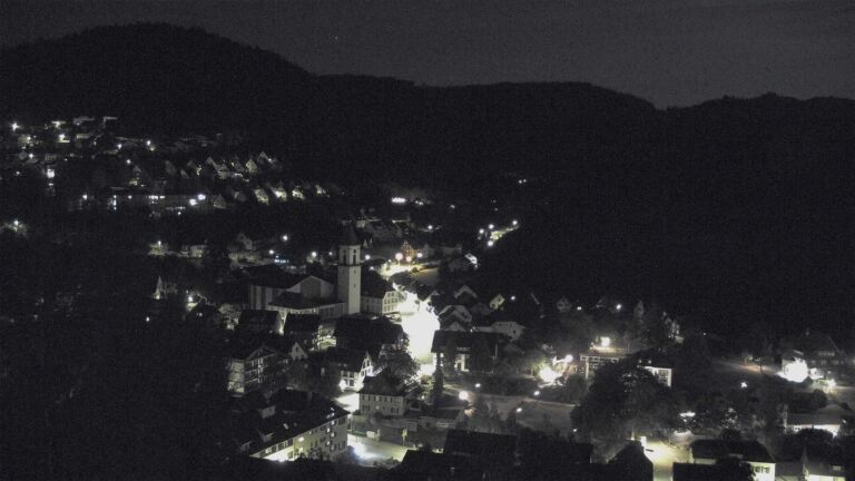 Dieses Bild zeigt eine Webcam-Aufnahme von Ottenhöfen, aufgenommen am Montag, den 24.08.2026 um 00:30 Uhr