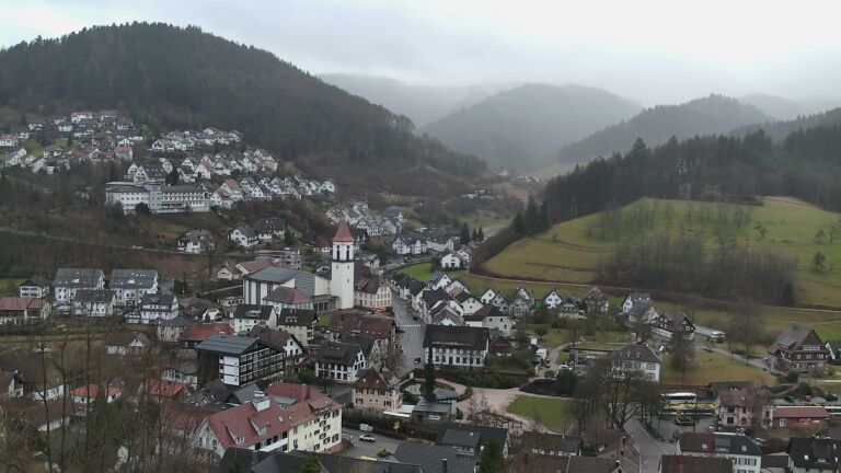 Dieses Bild zeigt eine Webcam-Aufnahme von Ottenhöfen, aufgenommen am Mittwoch, den 11.02.2026 um 15:50 Uhr