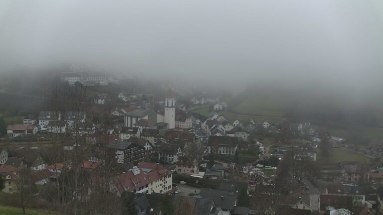 Dieses Bild zeigt eine Webcam-Aufnahme von Ottenhöfen, aufgenommen am Sonntag, den 14.12.2025 um 14:50 Uhr