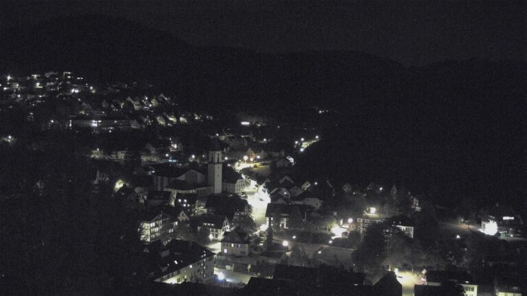 Dieses Bild zeigt eine Webcam-Aufnahme von Ottenhöfen, aufgenommen am Samstag, den 03.10.2026 um 23:00 Uhr