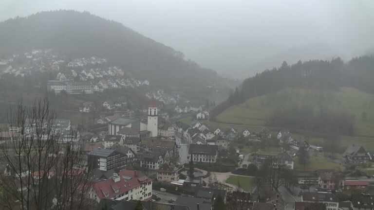 Dieses Bild zeigt eine Webcam-Aufnahme von Ottenhöfen, aufgenommen am Samstag, den 21.02.2026 um 11:50 Uhr