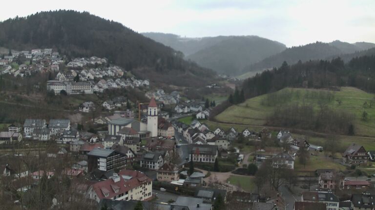 Dieses Bild zeigt eine Webcam-Aufnahme von Ottenhöfen, aufgenommen am Mittwoch, den 24.12.2025 um 14:20 Uhr