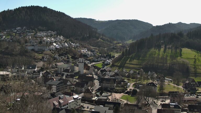 Dieses Bild zeigt eine Webcam-Aufnahme von Ottenhöfen, aufgenommen am Montag, den 02.03.2026 um 12:50 Uhr