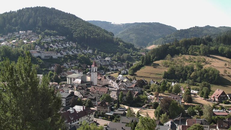 Dieses Bild zeigt eine Webcam-Aufnahme von Ottenhöfen, aufgenommen am Dienstag, den 11.08.2026 um 10:10 Uhr