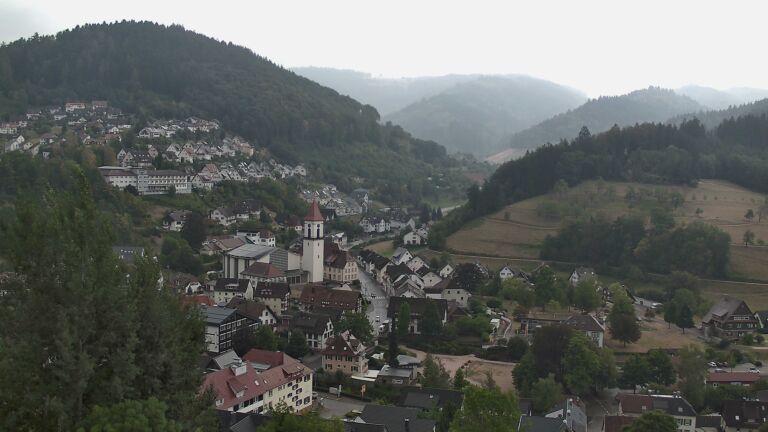 Dieses Bild zeigt eine Webcam-Aufnahme von Ottenhöfen, aufgenommen am Montag, den 17.08.2026 um 11:00 Uhr