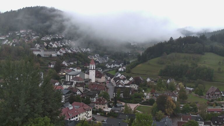 Dieses Bild zeigt eine Webcam-Aufnahme von Ottenhöfen, aufgenommen am Mittwoch, den 14.10.2026 um 07:40 Uhr