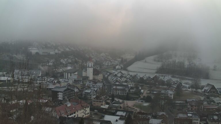 Dieses Bild zeigt eine Webcam-Aufnahme von Ottenhöfen, aufgenommen am Montag, den 29.12.2025 um 15:50 Uhr