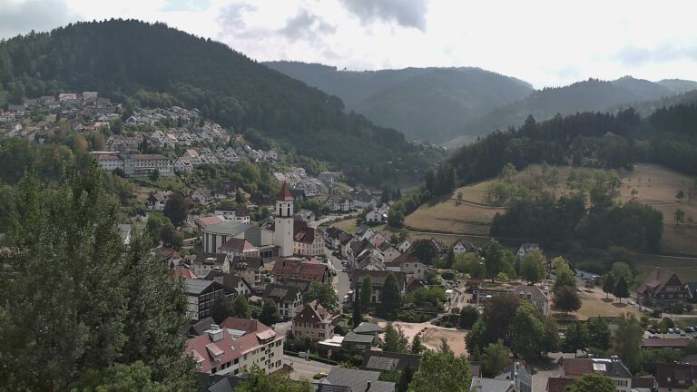 Dieses Bild zeigt eine Webcam-Aufnahme von Ottenhöfen, aufgenommen am Montag, den 17.08.2026 um 13:50 Uhr