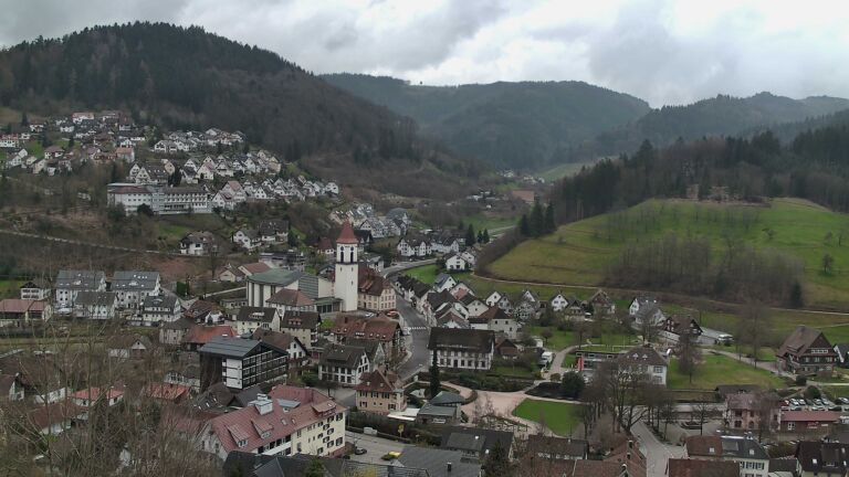 Dieses Bild zeigt eine Webcam-Aufnahme von Ottenhöfen, aufgenommen am Sonntag, den 15.03.2026 um 12:10 Uhr