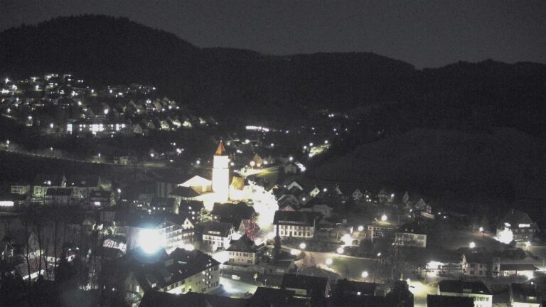 Dieses Bild zeigt eine Webcam-Aufnahme von Ottenhöfen, aufgenommen am Donnerstag, den 26.02.2026 um 20:40 Uhr