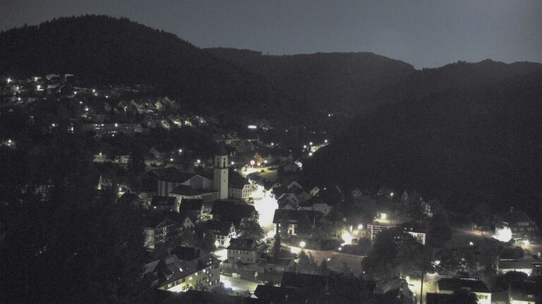Dieses Bild zeigt eine Webcam-Aufnahme von Ottenhöfen, aufgenommen am Mittwoch, den 29.07.2026 um 01:30 Uhr