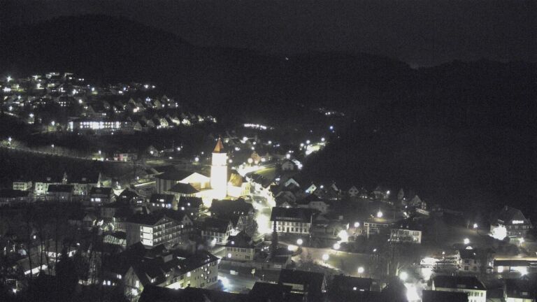 Dieses Bild zeigt eine Webcam-Aufnahme von Ottenhöfen, aufgenommen am Montag, den 26.01.2026 um 20:00 Uhr