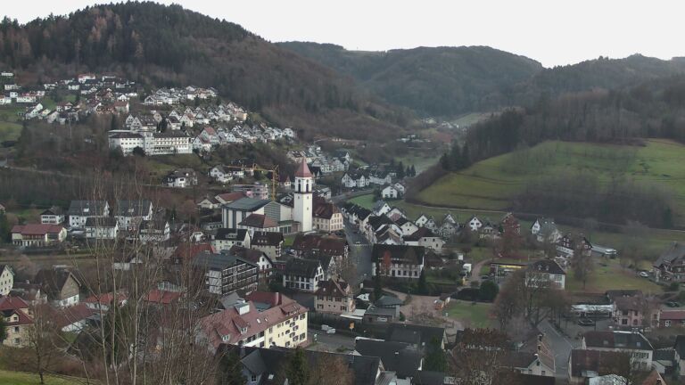 Dieses Bild zeigt eine Webcam-Aufnahme von Ottenhöfen, aufgenommen am Mittwoch, den 17.12.2025 um 16:30 Uhr